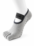 Chaussettes GripFlex™ | 5 doigts antidérapantes yoga, fitness & danse