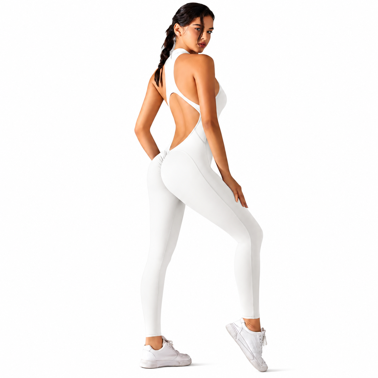 Combinaison Sculpt™ — Dos nu & Push-up intégré