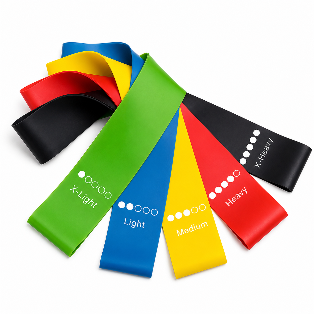 FlexBand™ | Set 5 bandes de résistance progressive pilates & fitness
