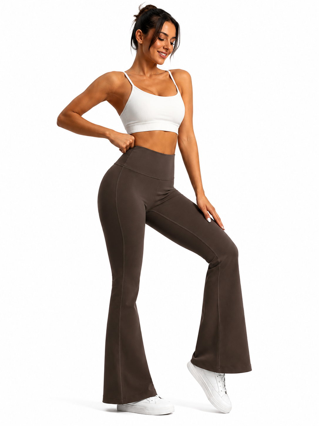 Legging Flare™ | Coupe évasée taille haute & Tissu nude sensation peau