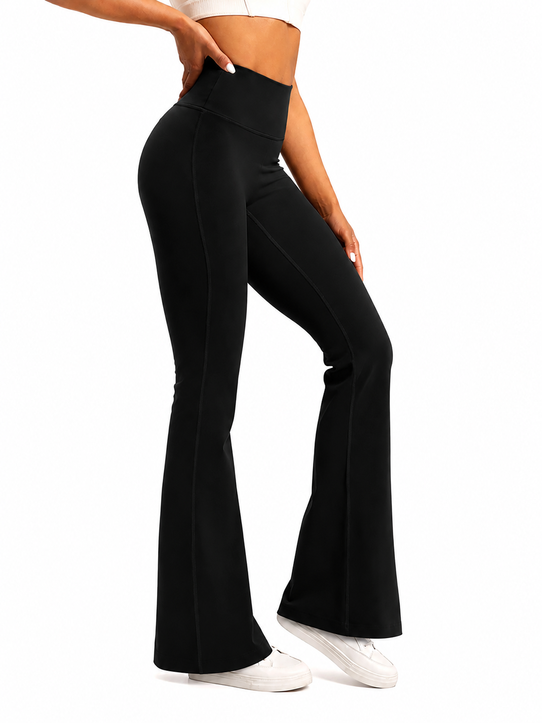 Legging Flare™ | Coupe évasée taille haute & Tissu nude sensation peau