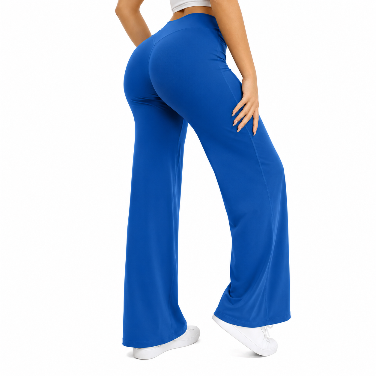 Legging Wide™ | Coupe droite fluide taille mi-haute & Effet nude