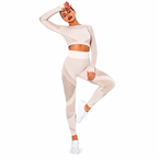 Combinaison Stripe™ | Brassière & Legging rayé seamless 4 saisons