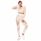 Combinaison Stripe™ | Brassière & Legging rayé seamless 4 saisons